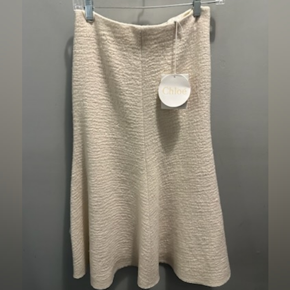 Sz 34 FR $1950 Chloe Wool skirt
